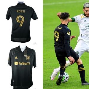 NEW Diego Rossi #9 LAFC Home Authentic Mens Soccer Jersey Los Angeles FC
